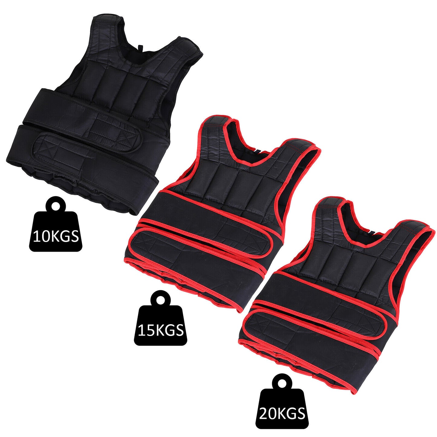 Adjustable Weight Training Vest - 10KG/15KG/20KG