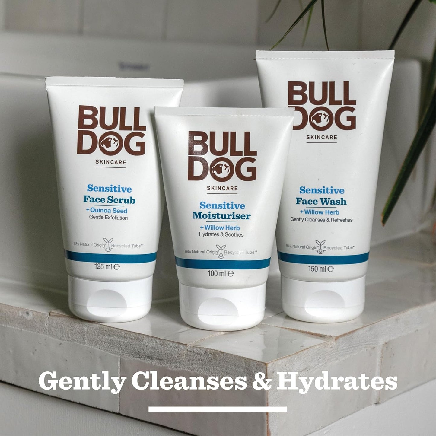 BullDog Men's Skincare Sensitive Moisturiser 100ML