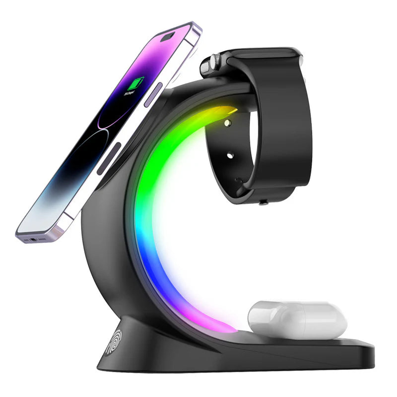 4-in-1 Magnetic Wireless Fast Charger for iPhone