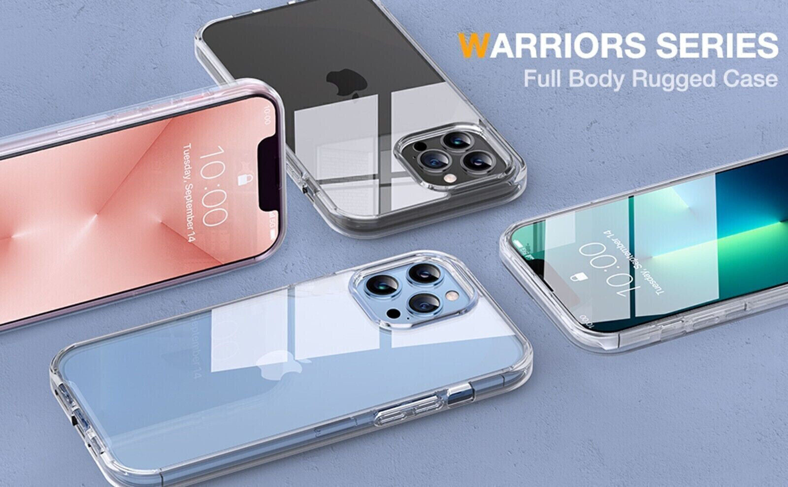 Clear 360 Full Body Case for Iphone 16 15 14 13 12 11 Pro Max XR XS Max 7 8 SE