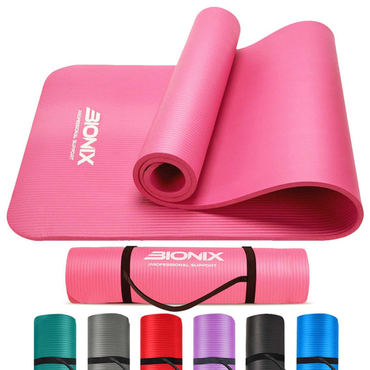 10MM Thick Yoga Mat 183CM X 60CM With Carry Strap