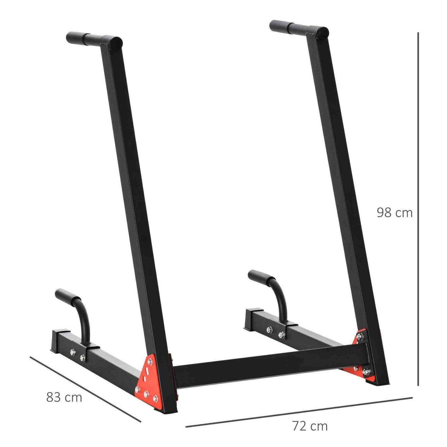 Upper Body Dip Stand Station Workout Equipment for Pull Ups, Push Ups, Dips