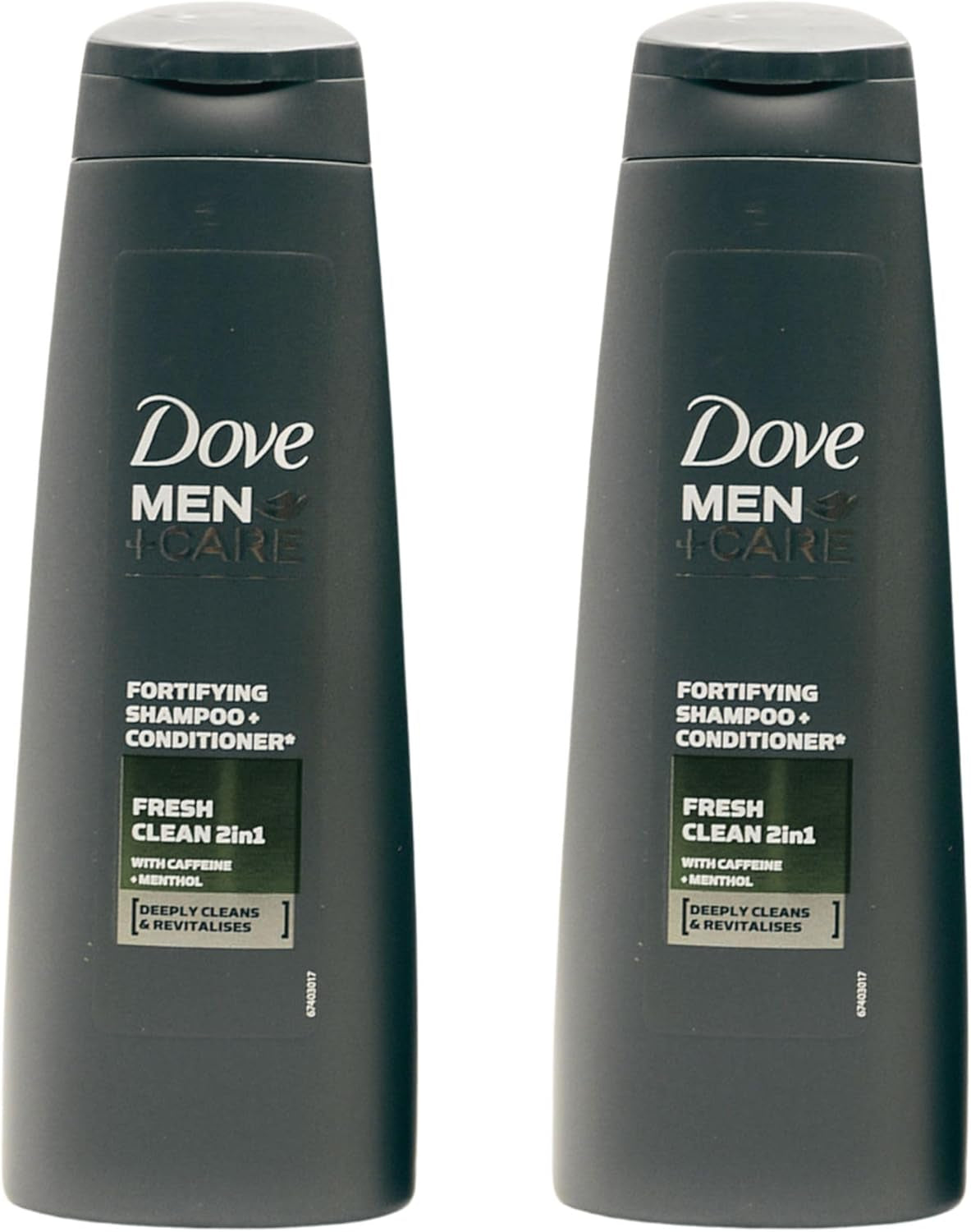 Dove Bundle with Dove Men+ Care Shampoo & Conditioner Cleansing with Methol and Caffeine 2 in 1 (2X 250Ml) with  Card