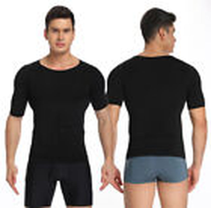 MENS SLIMMING TANK TOP BODY SHAPER COMPRESSION T-SHIRTS MEN SLIM UNDERSHIRTS UK