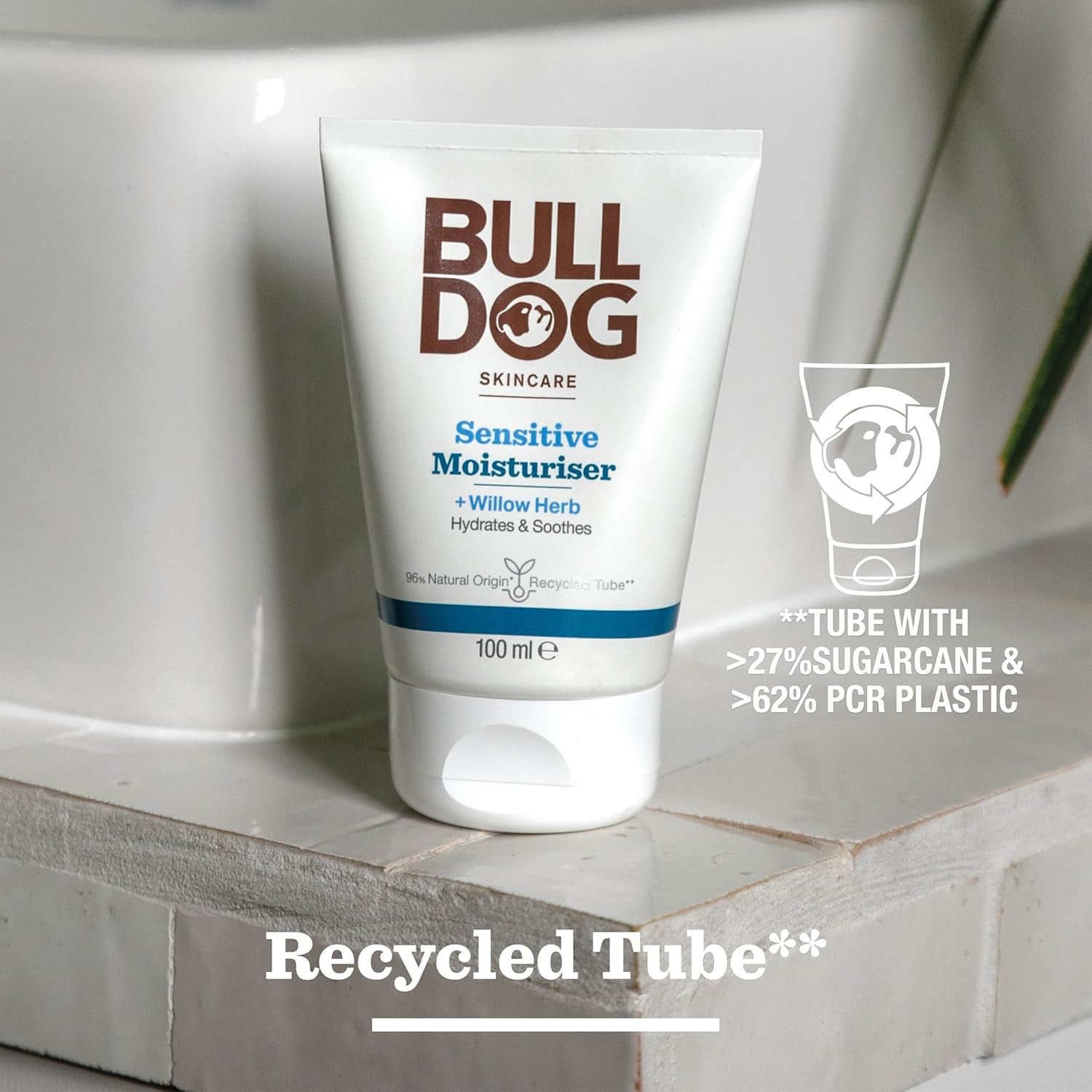 BullDog Men's Skincare Sensitive Moisturiser 100ML