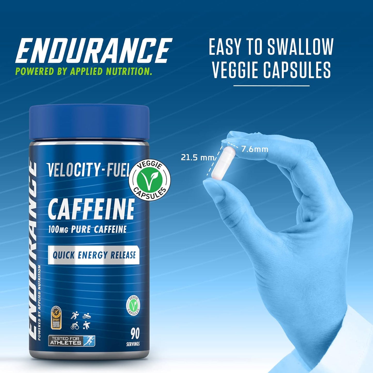 Applied Nutrition 100MG Caffeine Capsules (90 Capsules)