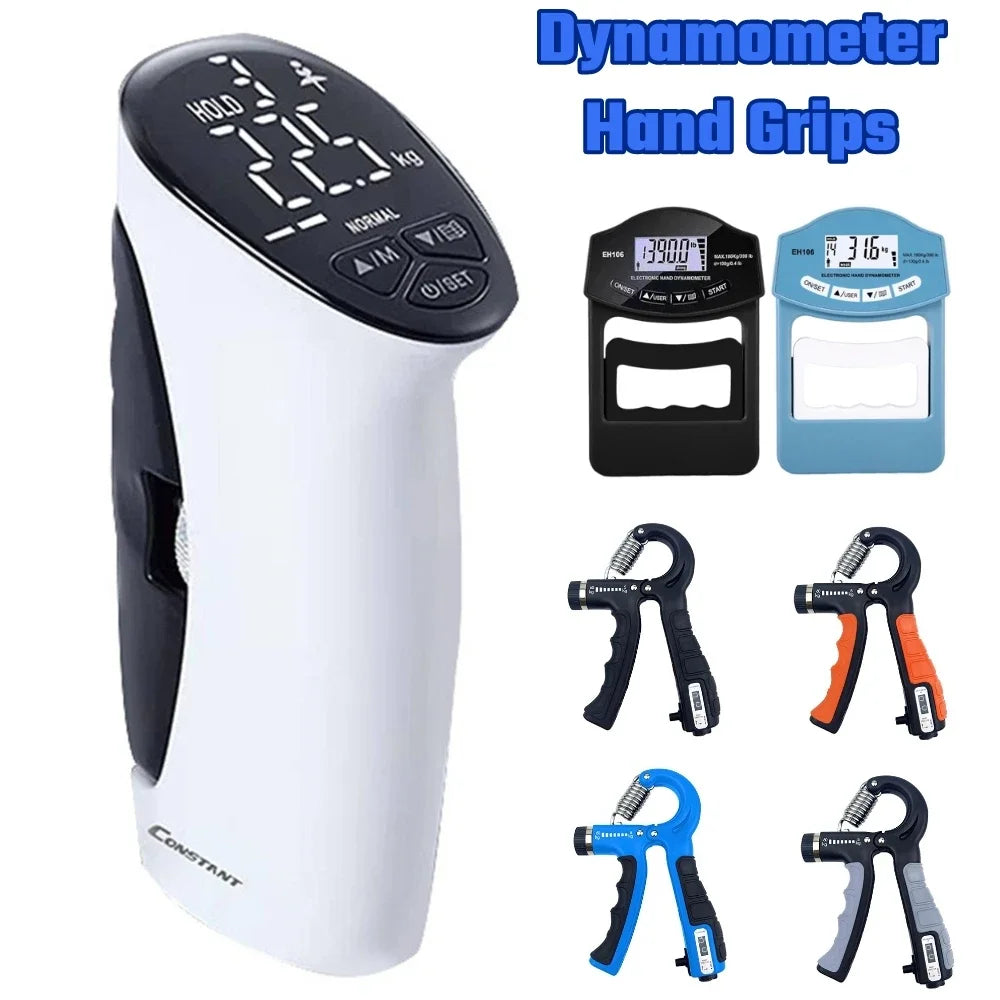 Dynamometer Hand Grips Strength Trainer Digital Electronic Grip Strength Measurement Meter Auto Capturing Hand Grip