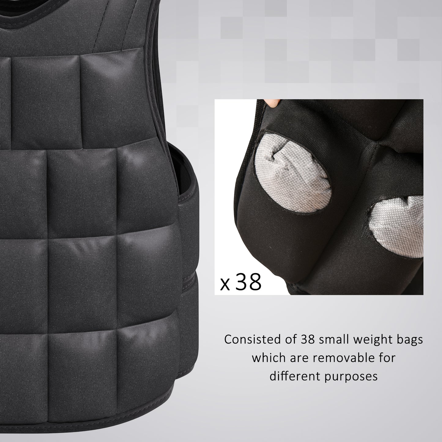 Adjustable Weight Training Vest - 10KG/15KG/20KG