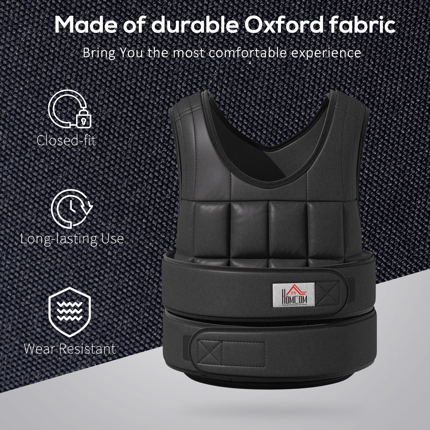 Adjustable Weight Training Vest - 10KG/15KG/20KG