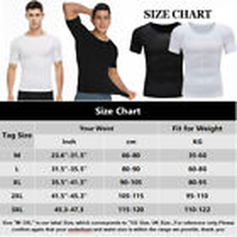 MENS SLIMMING TANK TOP BODY SHAPER COMPRESSION T-SHIRTS MEN SLIM UNDERSHIRTS UK