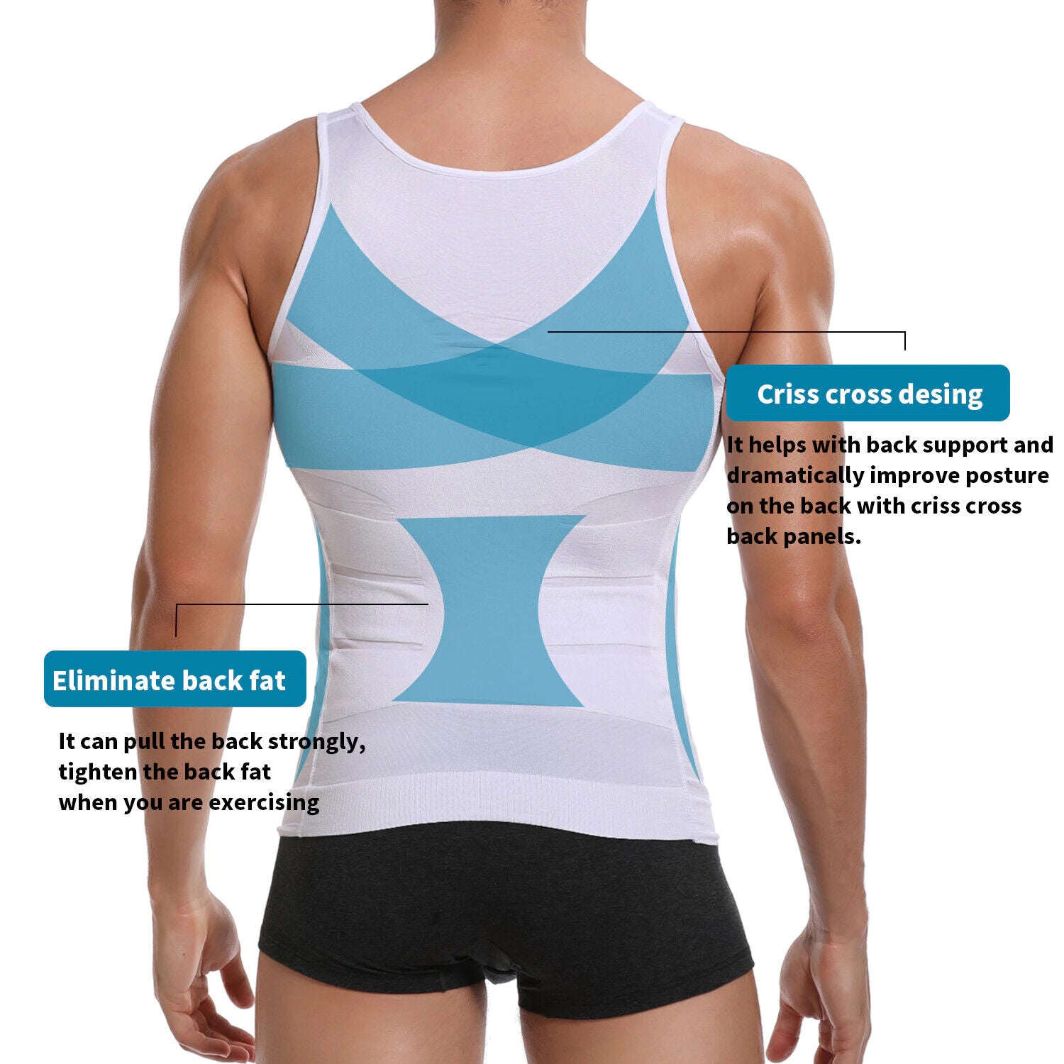 MENS SLIMMING TANK TOP BODY SHAPER COMPRESSION T-SHIRTS MEN SLIM UNDERSHIRTS UK