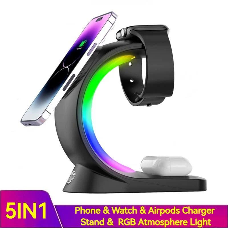 4-in-1 Magnetic Wireless Fast Charger for iPhone